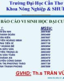 Bài báo cáo vi sinh học đại cương