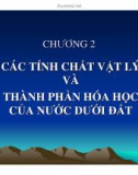 ĐỊA CHẤT THỦY VĂN ĐẠI CƯƠNG - CHƯƠNG 2