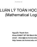 Bài giảng Luận lý Toán học: Chương 2 - Nguyễn Thanh Sơn