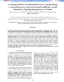 Assessing the level of vulnerability due to climate change to natural resources and environment in difficult coastal communes of Quang Binh province, Vietnam