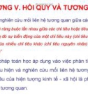 Chương 5: Hồi quy và tương quan