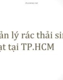 Quản lý rác thải sinh hoạt tại TP