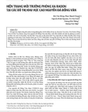 Hiện trạng môi trường phóng xạ radon tại các đô thị khu vực Cao nguyên đá Đồng Văn