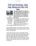 Với môi trường, máy bay đáng sợ hơn núi lửa