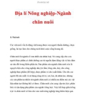 Địa lí Nông nghiệp-Ngành chăn nuôi