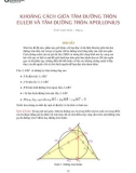 Khoảng cách giữa tâm đường tròn Euler và tâm đường tròn Apollonius