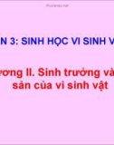 Chương II. Sinh trưởng và sinh sản của vi sinh vật