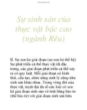 Sự sinh sản của thực vật bậc cao (ngành Rêu)