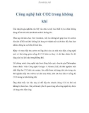 Công nghệ hút CO2 trong không khí