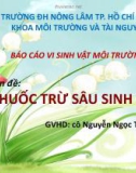 Chuyên đề: THUỐC TRỪ SÂU SINH HỌC