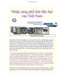 Nhập cảng phế thải độc hại vào Việt Nam