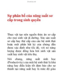 Tài liệu: Sự phân bố của năng suất sơ cấp trong sinh quyển