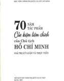 Giá trị lý luận và thực tiễn qua 70 năm tác phẩm Cần kiệm liêm chính của chủ tịch Hồ Chí Minh: Phần 1