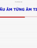 Bài giảng Cấu âm từng âm tiết