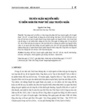 Truyện ngắn Nguyễn Hiếu từ điểm nhìn thi pháp thể loại truyện ngắn