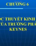 Bài giảng Lịch sử các học thuyết kinh tế: Chương 6 (tt)