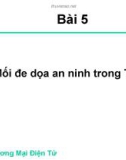 Bài giảng môn Thương mại điện tử: Bài 5 - ĐH Kinh tế TP.HCM