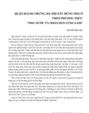 Quận Hai Bà Trưng, Hà Nội xây dựng nhà ở theo phương thức Nhà nước và nhân dân cùng làm - Nguyễn Sơn Lộc