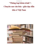 Thông loại khóa trình: Chuyên san văn hóa - giáo dục đầu tiên ở Việt Nam