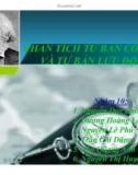 Bài thuyết trình Phân tích tư bản cố định và tư bản lưu động