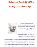 Mahatma Gandhi (1859 1948) Linh hồn vĩ đại