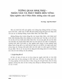 Tương quan sinh thái – Nhân văn và phát triển bền vững (Qua nghiên cứu ở Điện Biên những năm vừa qua)