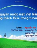 Tài nguyên nước mặt Việt Nam và những thách thức trong tương lai