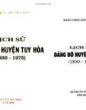 Ebook Lịch sử Đảng bộ huyện Tuy Hoà (1930-1975): Phần 1