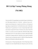 Bố Cái Đại Vương Phùng Hưng (761-802)