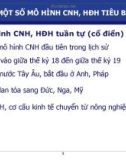 Các mô hình công nghiệp hóa hiện đại hóa tiêu biểu