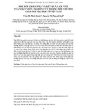 Học hỏi khám phá và kết quả làm việc của nhân viên: Nghiên cứu trong môi trường giáo dục đại học ở Việt Nam