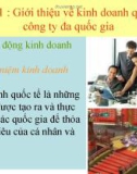 Giới thiệu về kinh doanh quốc tế và công ty đa quốc gia