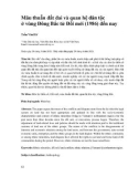 Mâu thuẫn đất đai và quan hệ dân tộc ở vùng Đông Bắc từ Đổi mới (1986) đến nay