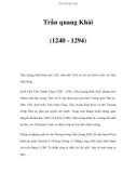 Trần quang Khải (1240 - 1294)