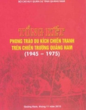 Ebook Tổng kết phong trào du kích chiến tranh trên chiến trường Quảng Nam (1945-1975)