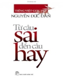 Ebook Từ câu sai đến câu hay: Phần 1