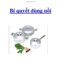 Bí quyết dùng nồi