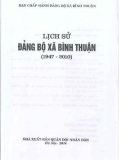 Ebook Lịch sử Đảng bộ xã Bình Thuận (1947-2010): Phần 1