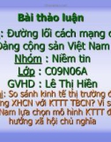 Môn Đường lối cách mạng của Đảng cộng sản Việt Nam