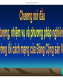 Bài giảng Đường lối cách mạng của Đảng Cộng Sản Việt Nam - Chương mở đầu