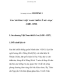 Ấn chương Việt Nam - CHƯƠNG I ẤN CHƯƠNG VIỆT NAM THỜI LÊ SƠ - MẠC (1428 - 1592)