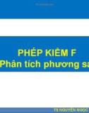 Bài giảng Nghiên cứu khoa học - Bài 9: Phép kiểm F phân tích phương sai