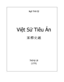 Ngô Thời Sỹ Việt Sử Tiêu Án Thế Kỷ 18 (1775)