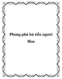 Phong phú hủ tiếu người Hoa