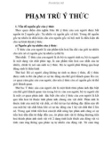 PHẠM TRÙ Ý THỨC