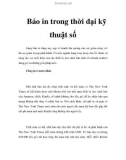 Báo in trong thời đại kỹ thuật số