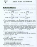 Ngân hàng tổng hợp câu hỏi trắc nghiệm Hóa học (Quyển hạ: Hóa hữu cơ và ứng dụng trong thực tiễn): Phần 2