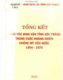 Ebook Tổng kết công tác binh vận tỉnh Sóc Trăng trong cuộc kháng chiến chống Mỹ cứu nước (1954-1975): Phần 1