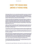 NGÀY TÊT ĐOAN NGỌ (MỒNG 5 THÁNG NĂM)