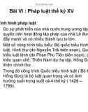 Bài giảng Bài 6: Pháp luật thế kỷ XV